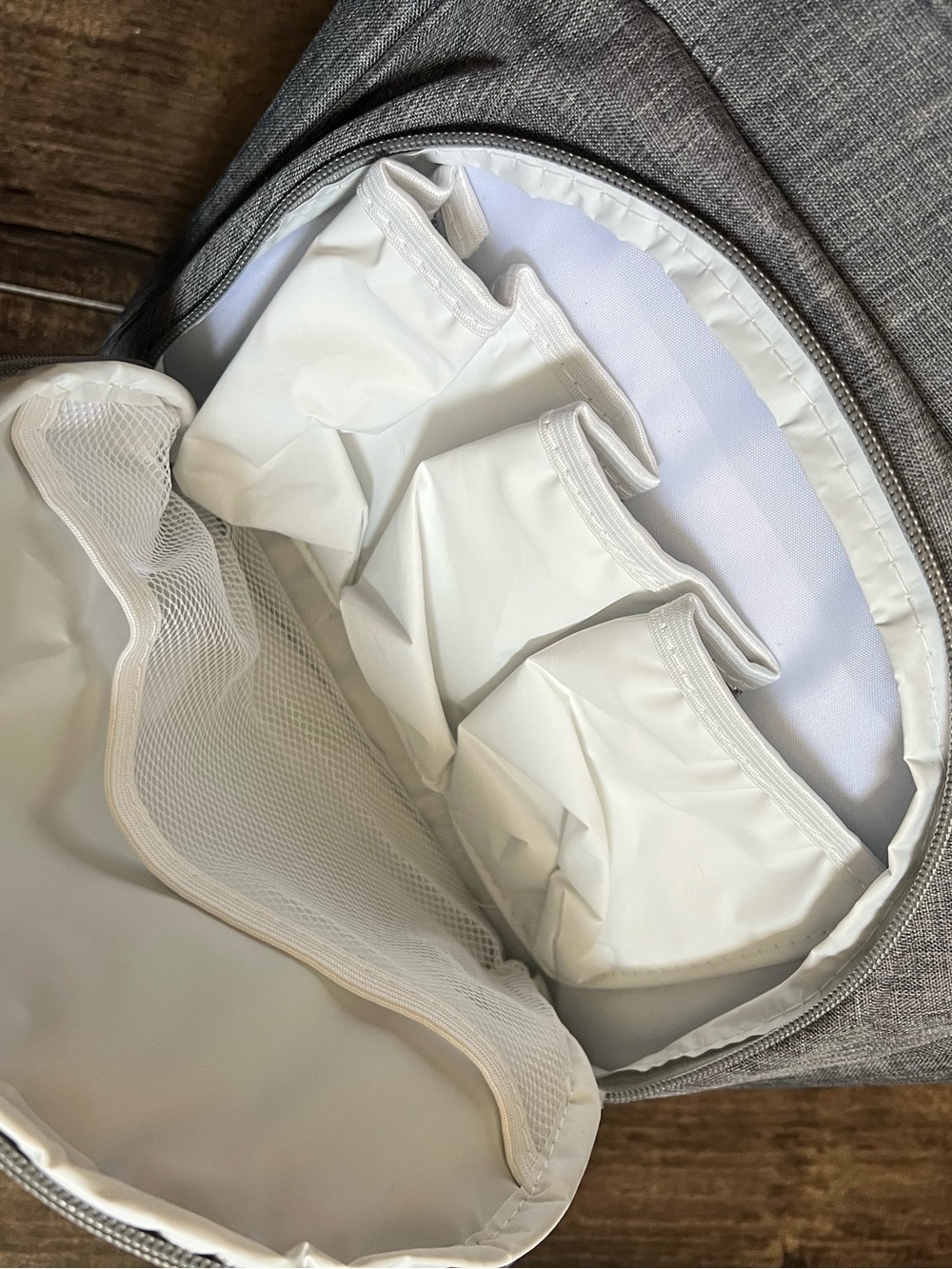 Gray Convertible Backpack Tote - Picture 6 of 6